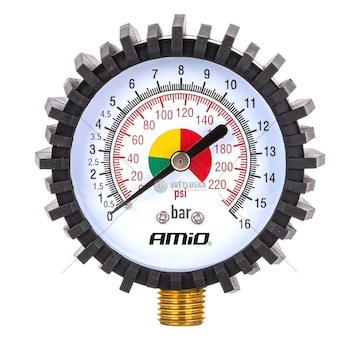 Pneuměřič 16 bar AMiO-04467