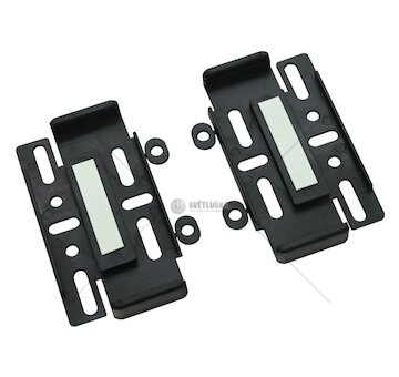 Podložka pod SPZ, bezrámečková, černá COMPASS