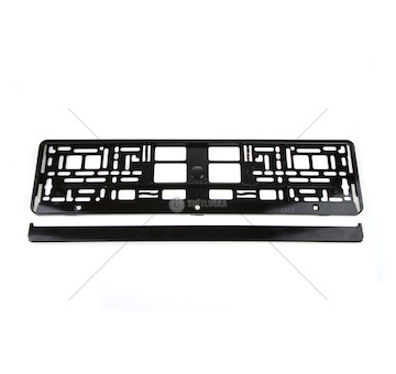 Podložka pod SPZ - černá metalizovaná