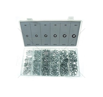 Podložky sada 1200ks pérovek různé druhy a velikosti