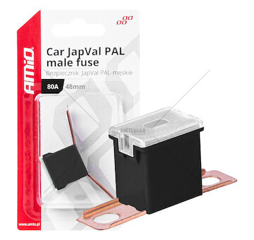 Pojistka JAPVAL PAL samec 48mm 80A AMIO-03423