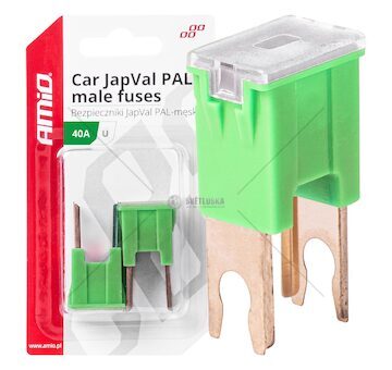 Pojistka JAPVAL PAL samec U 40A AMIO-03407