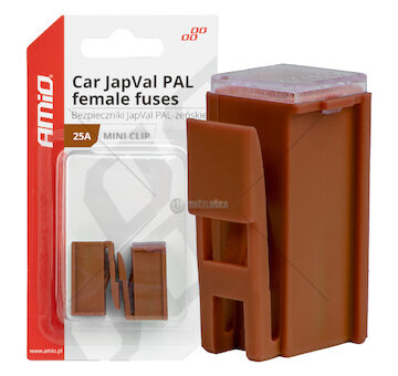 Pojistka JAPVAL PAL samice 25A AMIO-03412