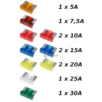 Pojistka nožová minival - sada 10ks /5a-7,5a-10a-15a-20a-25a-30a/ 0134394_A