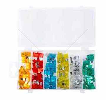 Pojistka nožová - sada 10a/ 15a/ 20a/ 25a/ 30a - 120 ks c0404_A