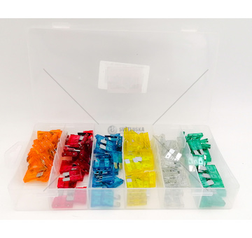 Pojistka nožová - sada 120ks, 5A-30A