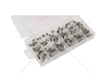 Pojistka skleněná - sada 120ks, 5A-30A