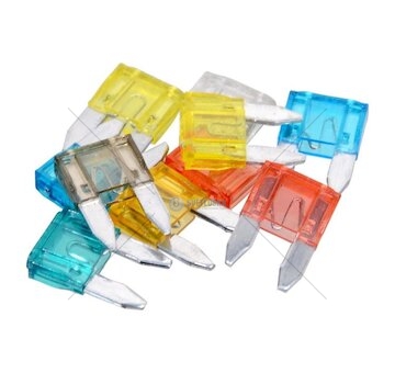 Pojistky automobilové, nožové, mini 10ks COMPASS