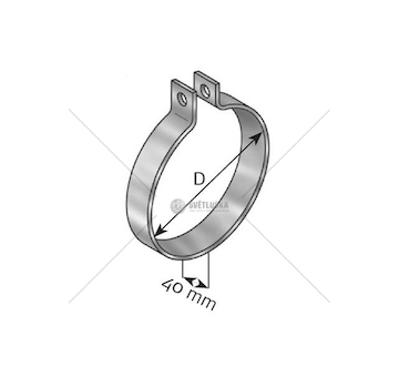 Pojistny krouzek, tlumic vyfuku DINEX DIN28800