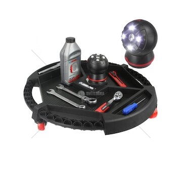 Pojízdná dílenská přihrádka na nářadí s LED svítilnou MAR-POL