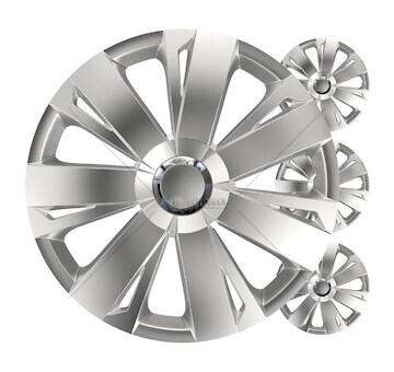 Poklice Energy 14” stříbrná sada 4ks COLOR BOX