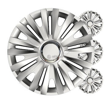 Poklice Royal 13” stříbrná sada 4ks COLOR BOX