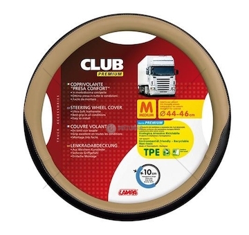 POKROWIEC NA KIEROWNICE CLUB-BEIGE-TIR L  98914/L