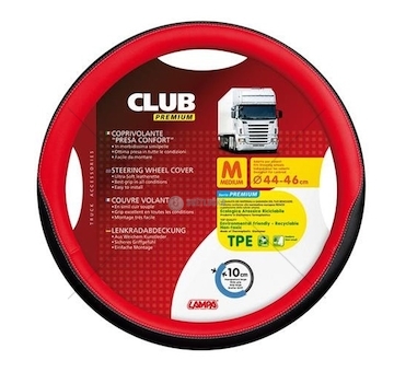 POKROWIEC NA KIEROWNICE CLUB-RED-TIR L  98910/L