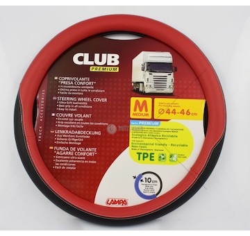 POKROWIEC NA KIEROWNICE CLUB-RED-TIR M  LAM98910