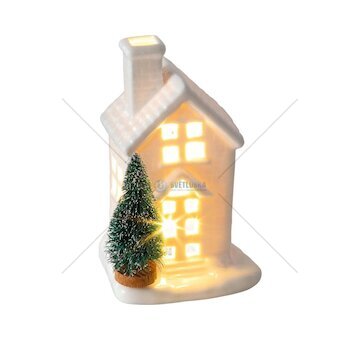 Porcelánový domek s LED 11,5 cm RXL 391 – RETLUX