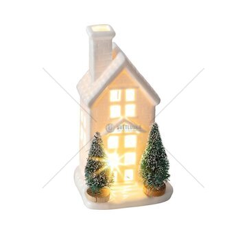 Porcelánový domek s LED 15 cm RXL 392 – RETLUX