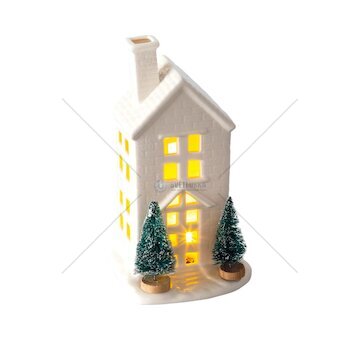 Porcelánový domek s LED 19 cm RXL 393 – RETLUX