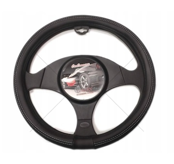 Potah na volant 37-39cm černo/černá