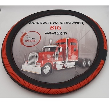 Potah na volant TRUCK 44-46cm černo/červená