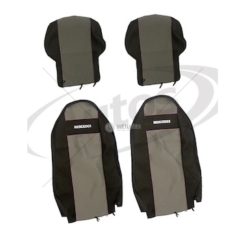 Potah sedadla - sada 1+1 šedý mercedes actros, atego, axor 0070805_A