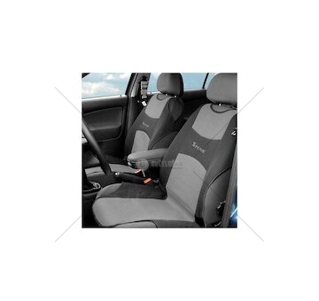 Potah sedadla TRIKO přední 2ks tmavě šedý COMPASS