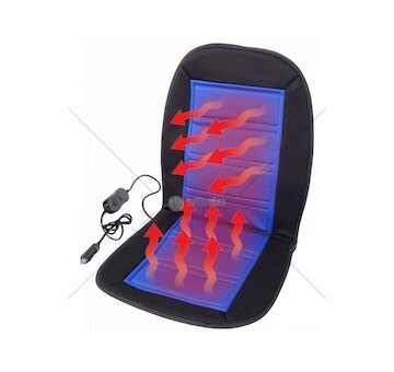 Potah sedadla vyhřívaný s termostatem 12V LADDER modrý