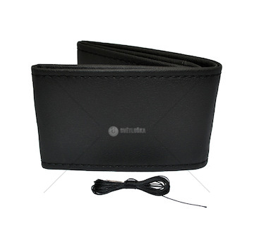 Potah volantu šněrovací, černý 38-39 cm