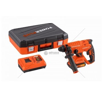 POWDP15640 Aku kombinované kladivo 20V bezuhlíkové SET POWERPLUS