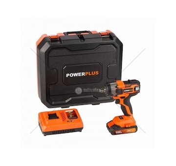 POWDP20160 Aku rázový utahovák 1/2" 20V SET POWERPLUS