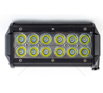 Pracovní LED světlo rampa 12LED CREE, 10-24V, 36W, 165mm, homologace