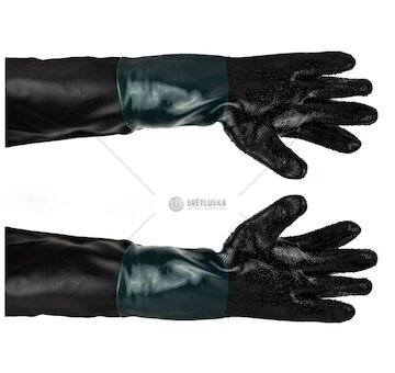 Pracovní rukavice na pískování G02028 GEKO