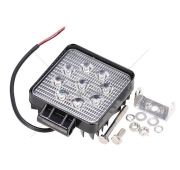 Pracovní světlo čtvercové 9xLED L0077