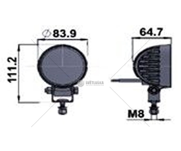 Pracovní světlomet HELLA 1G0 357 000-001