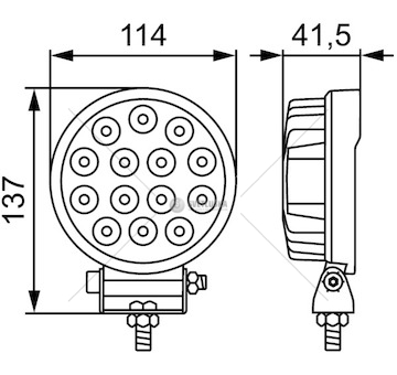 Pracovní světlomet HELLA 1G1 357 105-022