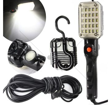 Pracovní svítilna 25 LED, 230V s magnetem a hákem MAR-POL