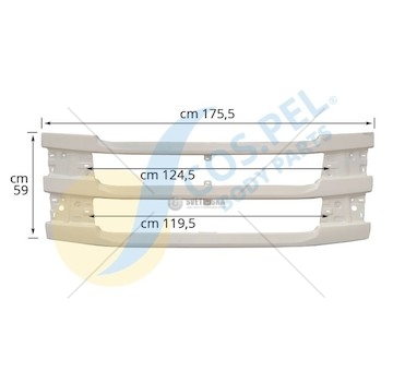 Přední kapota SCANIA R500  HORNÍ ČÁST COSPELU COS103.48122