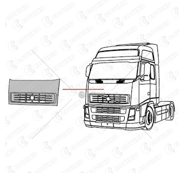 Přední kapota VOLVO FH12 N/TYP horní pokrytí COV/2FH/145