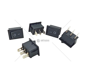 Přepínač kolíbka dvoupolohový 6A vypnuto-zapnuto