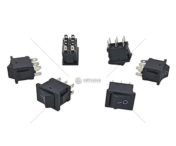 Přepínač kolíbka dvoupolohový 6A, vypnuto-zapnuto