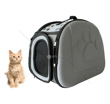 Přepravní taška pro zvířata šedá