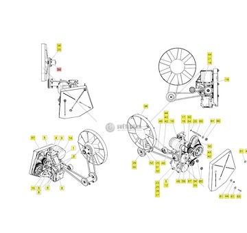 Převodka vrtule chlazení Multicar Fumo E4, E5, M31
