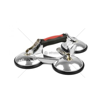 Přísavka na sklo a obklady, hliníková 3x125mm TVARDY