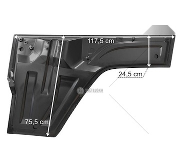 Prodloužení dveří DAF XG/XG+ 2021 pravé Lamiro 55121-103EX