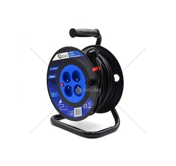 Prodlužovací kabel na bubnu 4 zásuvky 25m 3x1,0mm GEKO