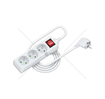 Prodlužovací přívod RPC 19, 2 m, 3 zásuvky, 3 x 1,0 mm² WS RETLUX