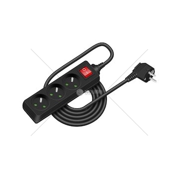 Prodlužovací přívod RPC 20B, 3 m, 3 zásuvky, 3 x 1,0 mm² WS RETLUX