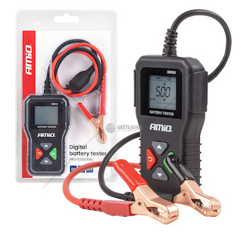 Profesionální digitální tester akumulátoru 2–220 Ah 6V 12V 24V AMIO-04920