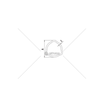 Profil triangl 43.5x3,4 ( vnější B04 ) B-60320B3