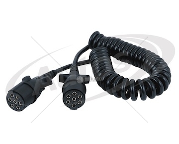 Propojení elektrické hlavní 7pin 24v, typ n, 4500mm plast 0013027_A